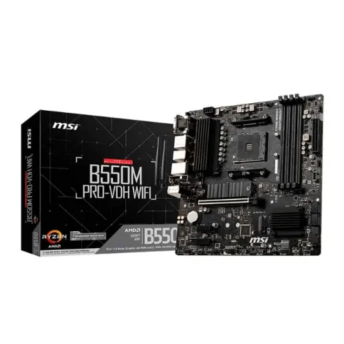 Placa-Mãe MSI B550M PRO-VDH WiFi - Nova, com Garantia