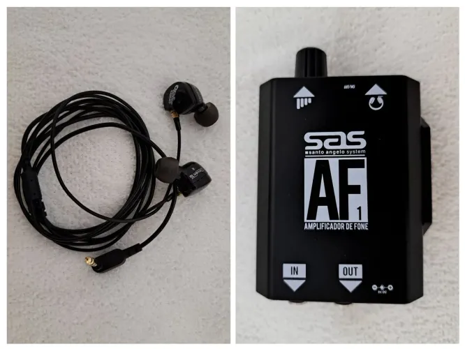 Amplificador de fone Santo Angelo + Fone