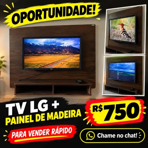 TV LG + Painel