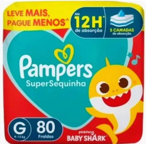 3 fraldas Pampers por 220