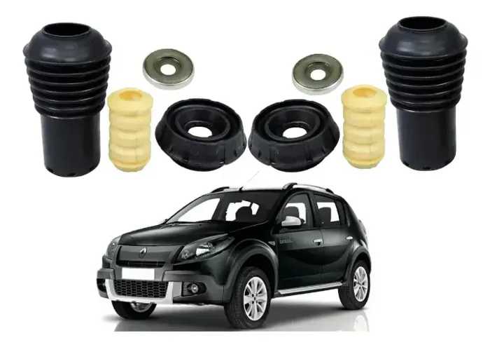 Kit Amortecedor Suspensão Dianteira Renault Sandero Logan 