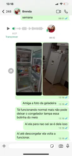 Geladeira eletrolux 220