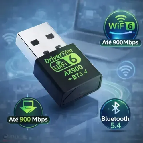 Adaptador Wifi 6 Dual Band com Bluetooth