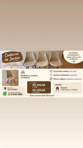 3 cadeiras