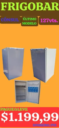 FRIGOBAR ÚLTIMO MODELO, LEIAM: