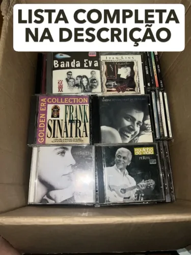 Lote aprox. 108 cds ORIGINAIS - MPB, Samba, Rock, Jazz, Soul e Internacionais