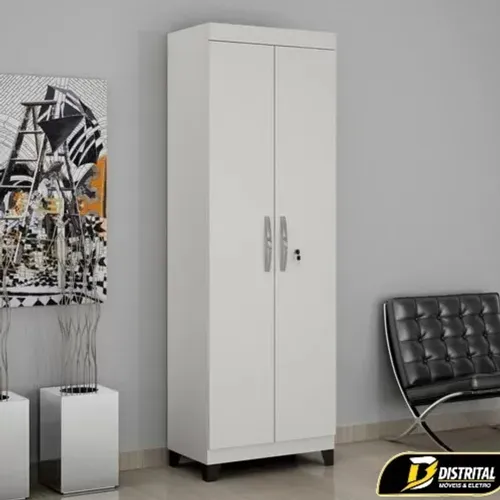 Armário Multiuso 2 Portas com Chave e 5 Prateleiras Asteca Promoção
