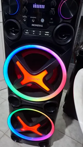 Caixa amplificada Mondial 2400 watts nova 
