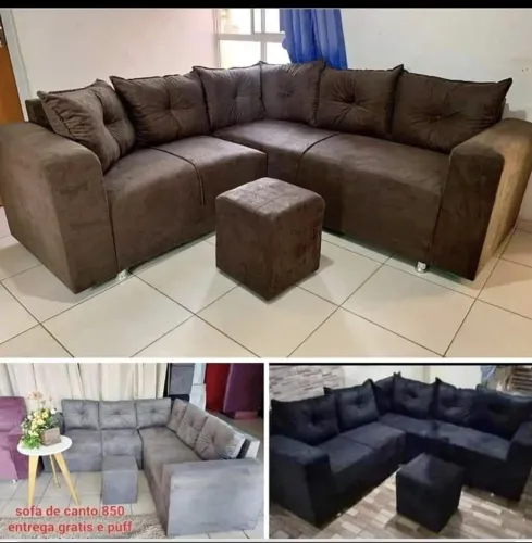 Sofá de canto disponível a pronta entrega