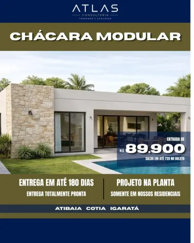 CONSTRUÇÃO MODULAR COM TERRENO INCLUSO EM IGARATÁ