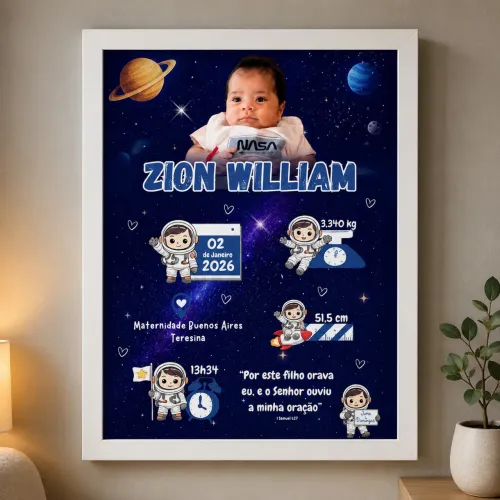 Quadro personalizado Nascimento