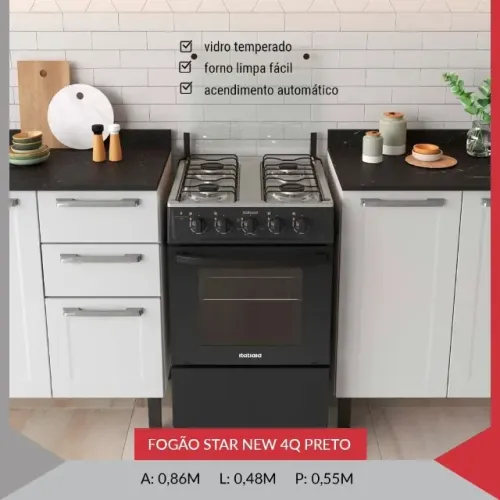 Fogão Star New 4B $850,00