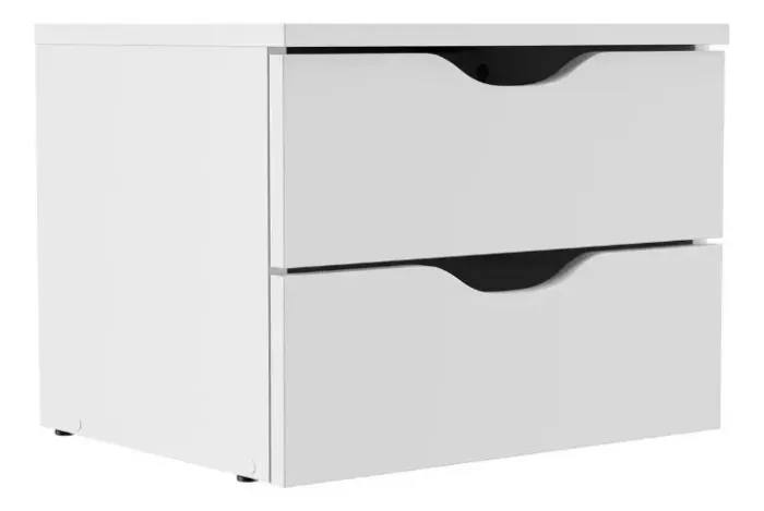 Gaveteiro Mesa de cabeceira Multivisão Flow de mdp - 30.5cm x 40cm x 32cm