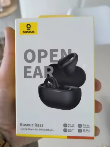 Fone de Ouvido Bluetooth Baseus Bass 15 Clip - Novo e Lacrado