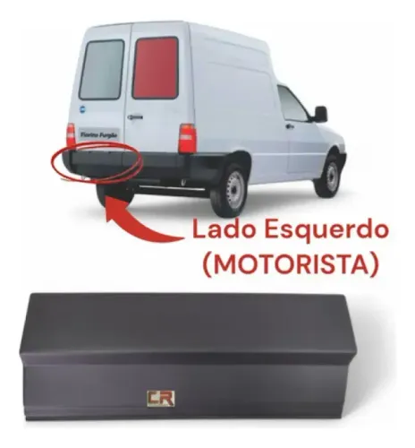 Parachoque Traseiro Esquerdo Fiat Fiorino Furgão Original