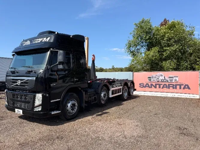 Volvo FM 370 8X2 2014 Teto Alto Automático Completo Revisado Bitruck Com Roll On Roll Off