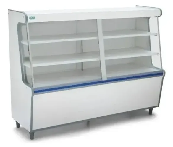 Balcão Seco Expositor Vitrine Vidro 1.40m para Mercadinho Padaria Casa de Bolo