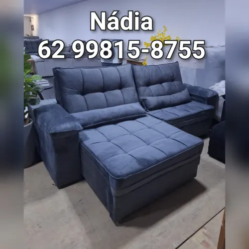 SOFÁ RETRÁTIL 2MTS À PRONTA ENTREGA 