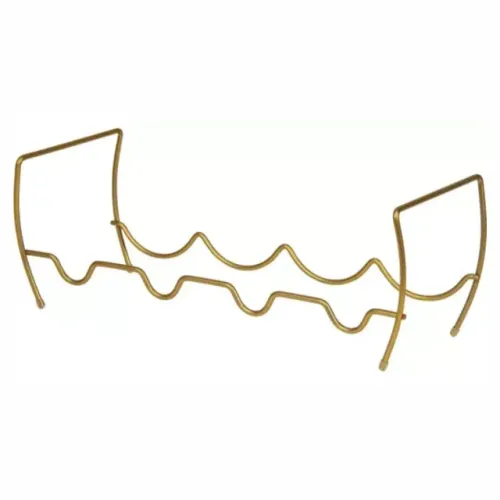 Suporte p/ Vinhos Horizontal Dourado Empilhável. Capacidade p/ 4 ou 8 Garrafas.