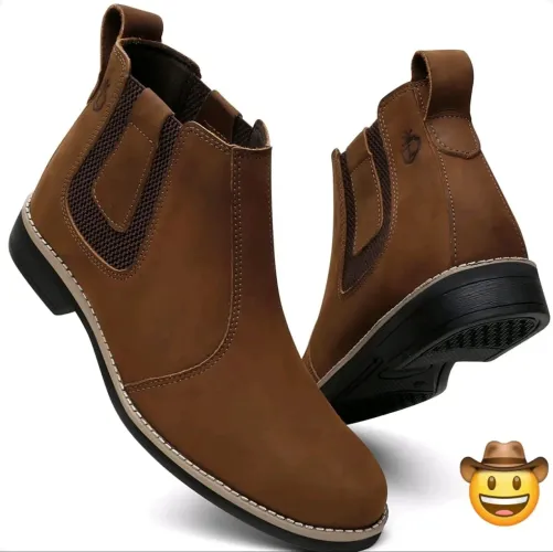 Bota Chelsea Masculina em couro legítimo