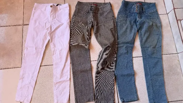 Kit 3 calças jeans diversas