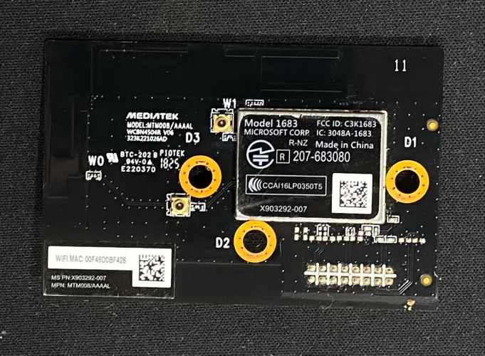 Placa Wifi xbox one 1683