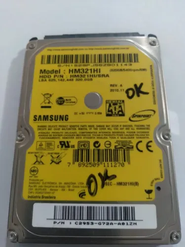 Hd 320gb notebook