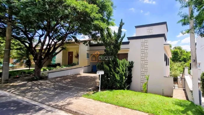 Casa à venda fundos para mata permanente no Condomínio Terra Magna, com 4 quartos, com 319