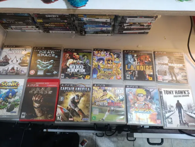 Jogos playstation 3 muitos raros com manuais de 30 a 100 reais cada 