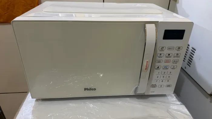 Micro-ondas Philco 20L Branco Limpa Fácil 220v