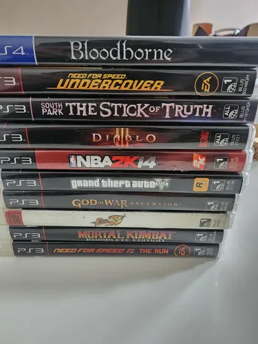 Colecao de 10 Jogos Ps3 e Ps4 CIB raros gamer original