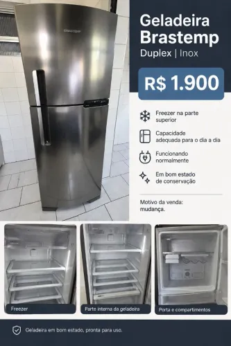Geladeira Brastemp 375 Litros