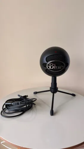Microfone condensador usb snow ball