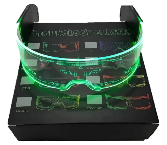 ÓCULOS DE LED NEON FESTA CARNAVAL