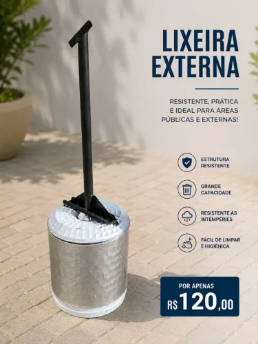 ? Lixeira Metálica