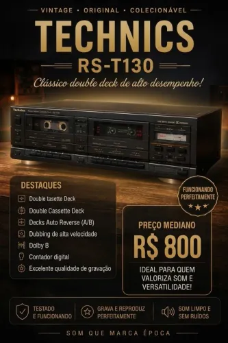 Toca Fita Technics RS-T130