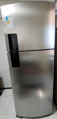 Linda geladeira inox grande