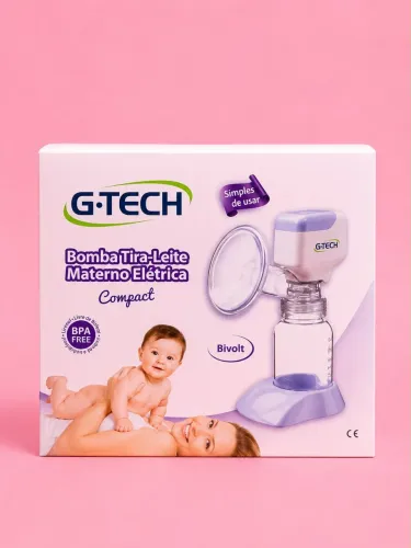 Bomba tira-leite materno elétrica G-Tech Compact.