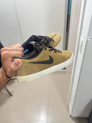 Nike SB Camurça Bege/Marrom Original Nº 40