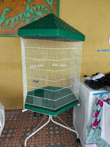 Gaiola Sextavado 80 grande pássaros 