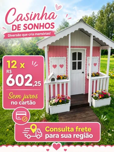 Casinha infantil direto de fábrica