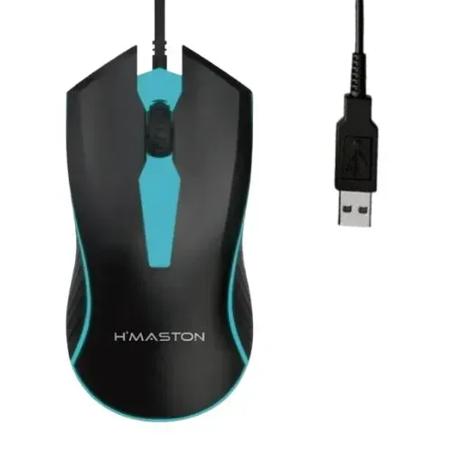 Mouse Gamer USB Com Fio Luz de Led