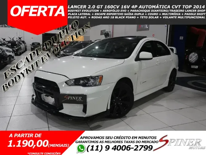 Mitsubishi Lancer GT 2.0 16V 160cv Aut. 2014