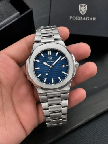 Relógio Masculino Quartz Azul + Calendário | Novo<br>? Preço<br>R$ [SEU PREÇO]