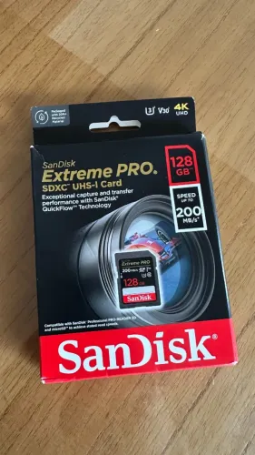 CARTÃO SanDisk Extreme PRO SDXC UHS-I 128GB
