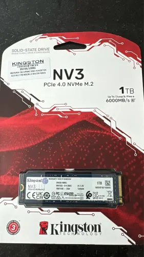 Ssd Kingston 1tb Nv3 Interno Pcie Gen 4.0 Nvme novo lacrado