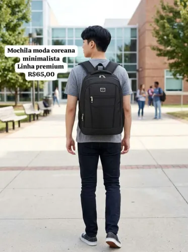 Mochila Premium luxo moda coreana