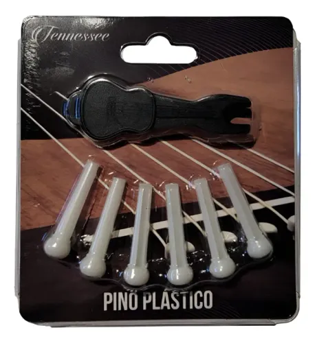 Pino Plastico P/ Violão 11157 Branco