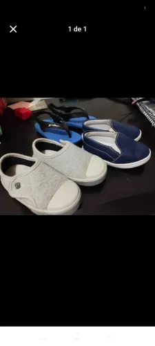 3 pares de Sapatos de bebê 