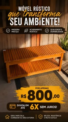 Banco Rústico